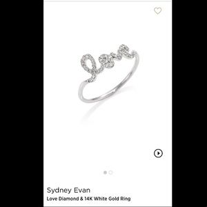 100% Authentic SYDNEY EVAN LOVE RING